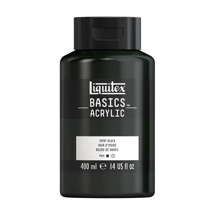 اکریلیک بیسیک 400 میل Ivory Black کد 726 لیکوئیتکس اکریلیک بیسیک 400 میل Ivory Black کد 726 لیکوئیتکس