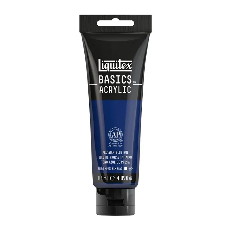 رنگ اکریلیک بیسیک 118 میل Prussian Blue Hue کد 320 لیکوئیتکس رنگ اکریلیک بیسیک 118 میل Prussian Blue Hue کد 320 لیکوئیتکس