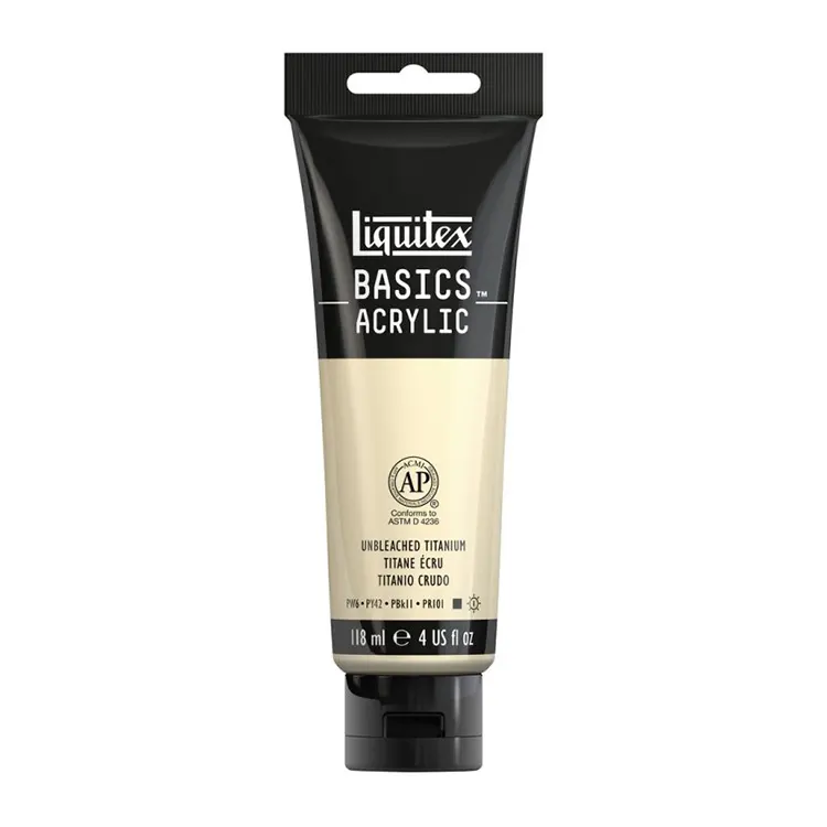 رنگ اکریلیک بیسیک 118 میل Unbleached Titanium کد 434 لیکوئیتکس رنگ اکریلیک بیسیک 118 میل Unbleached Titanium کد 434 لیکوئیتکس