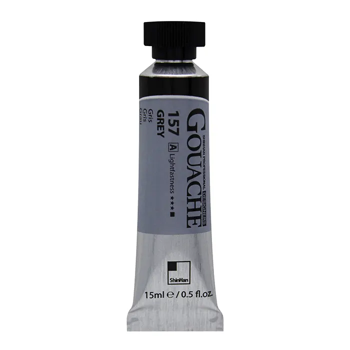 گواش تیوپی 15 میل Grey کد 157 سری A دیزاینر شین هان گواش تیوپی 15 میل Grey کد 157 سری A دیزاینر شین هان