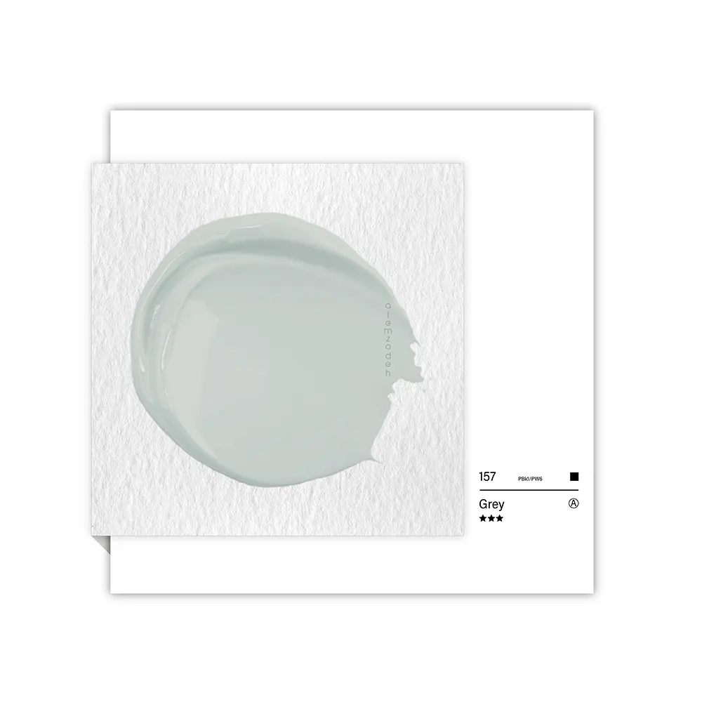 گواش تیوپی 15 میل Grey کد 157 سری A دیزاینر شین هان گواش تیوپی 15 میل Grey کد 157 سری A دیزاینر شین هان