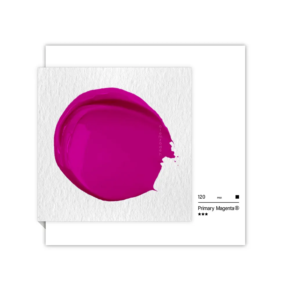 گواش تیوپی 15 میل Primary Magenta کد 120 سری B دیزاینر شین هان گواش تیوپی 15 میل Primary Magenta کد 120 سری B دیزاینر شین هان