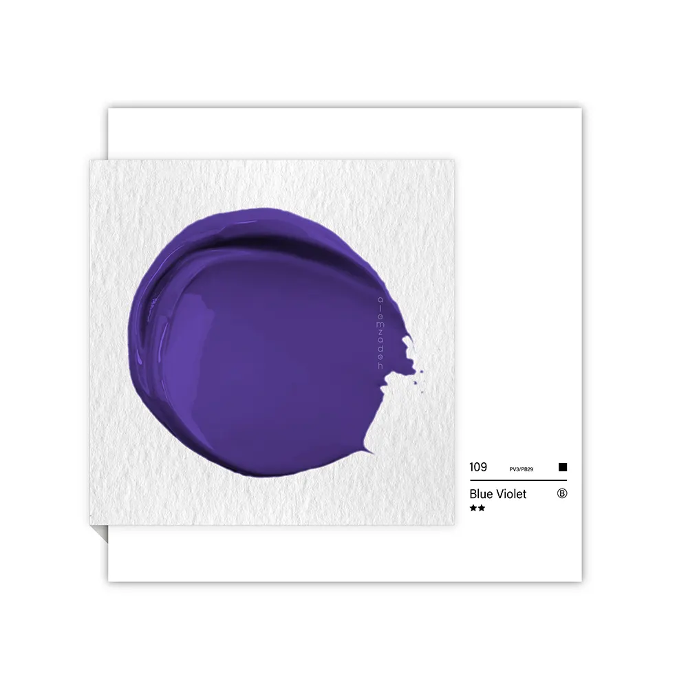 گواش تیوپی 15 میل Blue Violet کد 109 سری B دیزاینر شین هان گواش تیوپی 15 میل Blue Violet کد 109 سری B دیزاینر شین هان