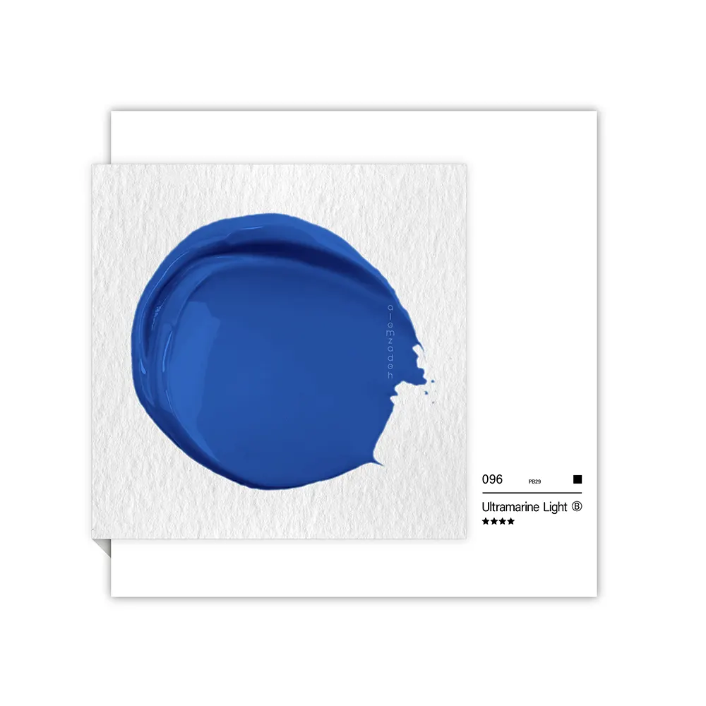 گواش تیوپی 15 میل Ultramarine Light کد 096 سری B دیزاینر شین هان گواش تیوپی 15 میل Ultramarine Light کد 096 سری B دیزاینر شین هان