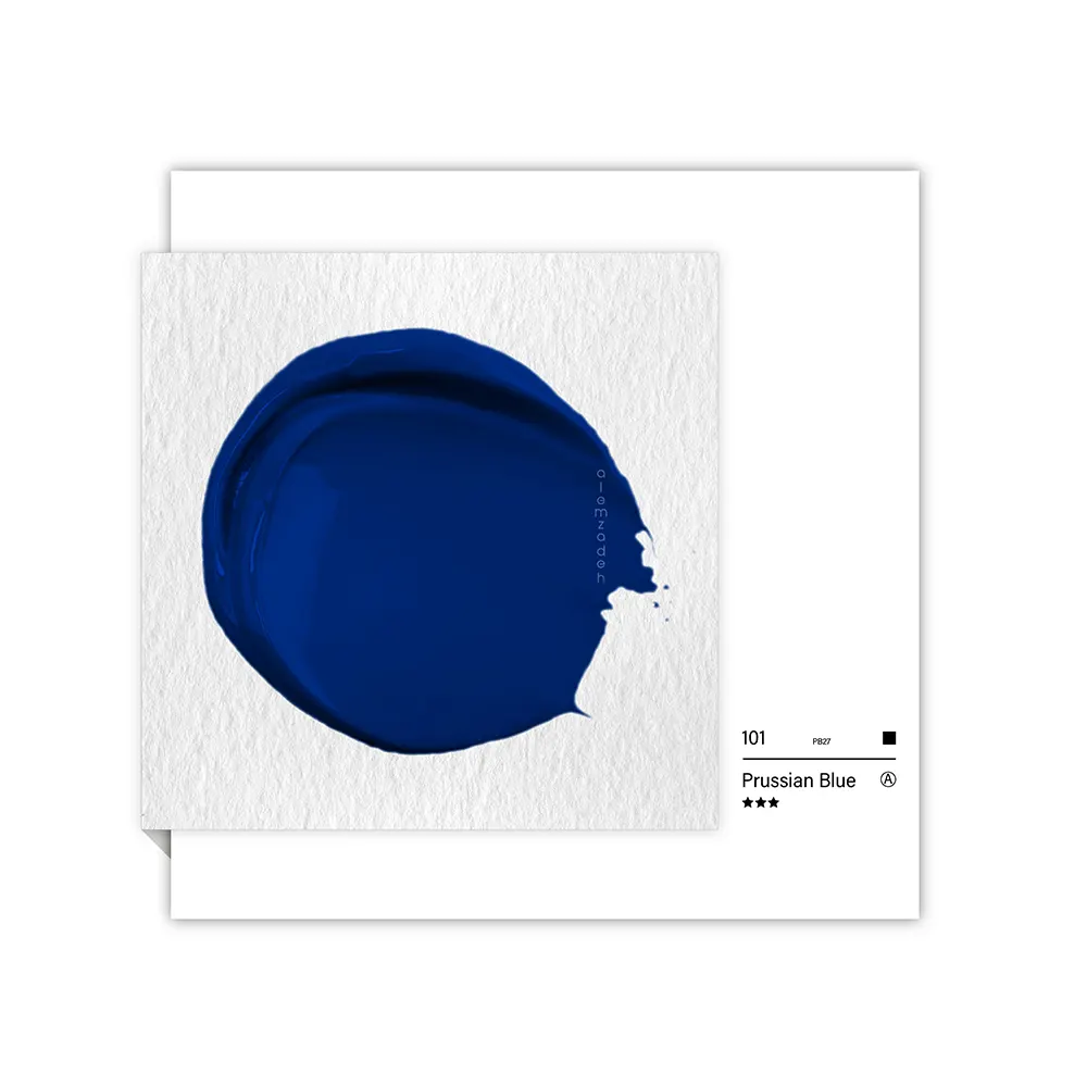 گواش تیوپی 15 میل Prussian Blue کد 101 سری A دیزاینر شین هان گواش تیوپی 15 میل Prussian Blue کد 101 سری A دیزاینر شین هان