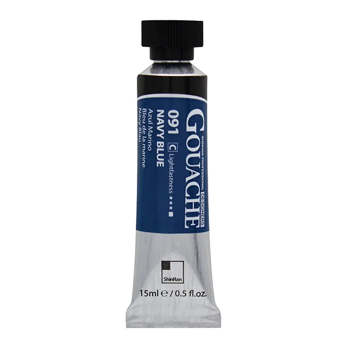 گواش تیوپی 15 میل Navy Blue کد 091 سری C دیزاینر شین هان گواش تیوپی 15 میل Navy Blue کد 091 سری C دیزاینر شین هان