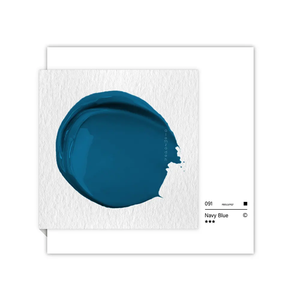 گواش تیوپی 15 میل Navy Blue کد 091 سری C دیزاینر شین هان گواش تیوپی 15 میل Navy Blue کد 091 سری C دیزاینر شین هان