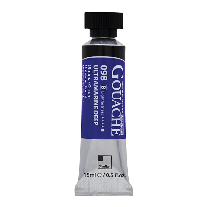 گواش تیوپی 15 میل Ultramarine Deep کد 098 سری B دیزاینر شین هان گواش تیوپی 15 میل Ultramarine Deep کد 098 سری B دیزاینر شین هان