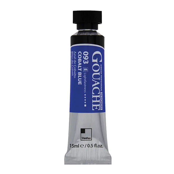 گواش تیوپی 15 میل Cobalt Blue کد 093 سری E دیزاینر شین هان گواش تیوپی 15 میل Cobalt Blue کد 093 سری E دیزاینر شین هان