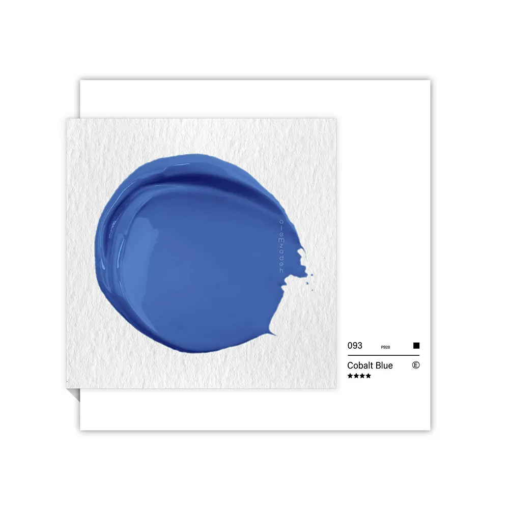 گواش تیوپی 15 میل Cobalt Blue کد 093 سری E دیزاینر شین هان گواش تیوپی 15 میل Cobalt Blue کد 093 سری E دیزاینر شین هان