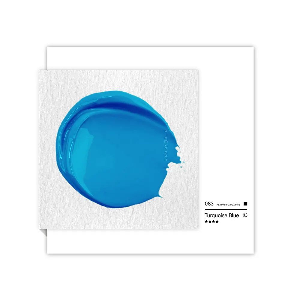 گواش تیوپی 15 میل Turquoise Blue کد 083 سری C دیزاینر شین هان گواش تیوپی 15 میل Turquoise Blue کد 083 سری C دیزاینر شین هان