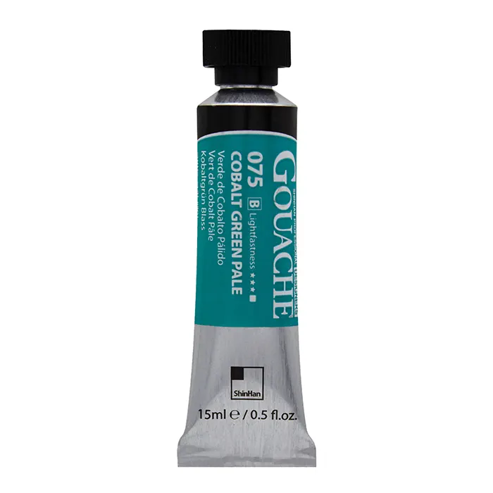 گواش تیوپی 15 میل Cobalt Green Pale کد 075 سری B دیزاینر شین هان گواش تیوپی 15 میل Cobalt Green Pale کد 075 سری B دیزاینر شین هان