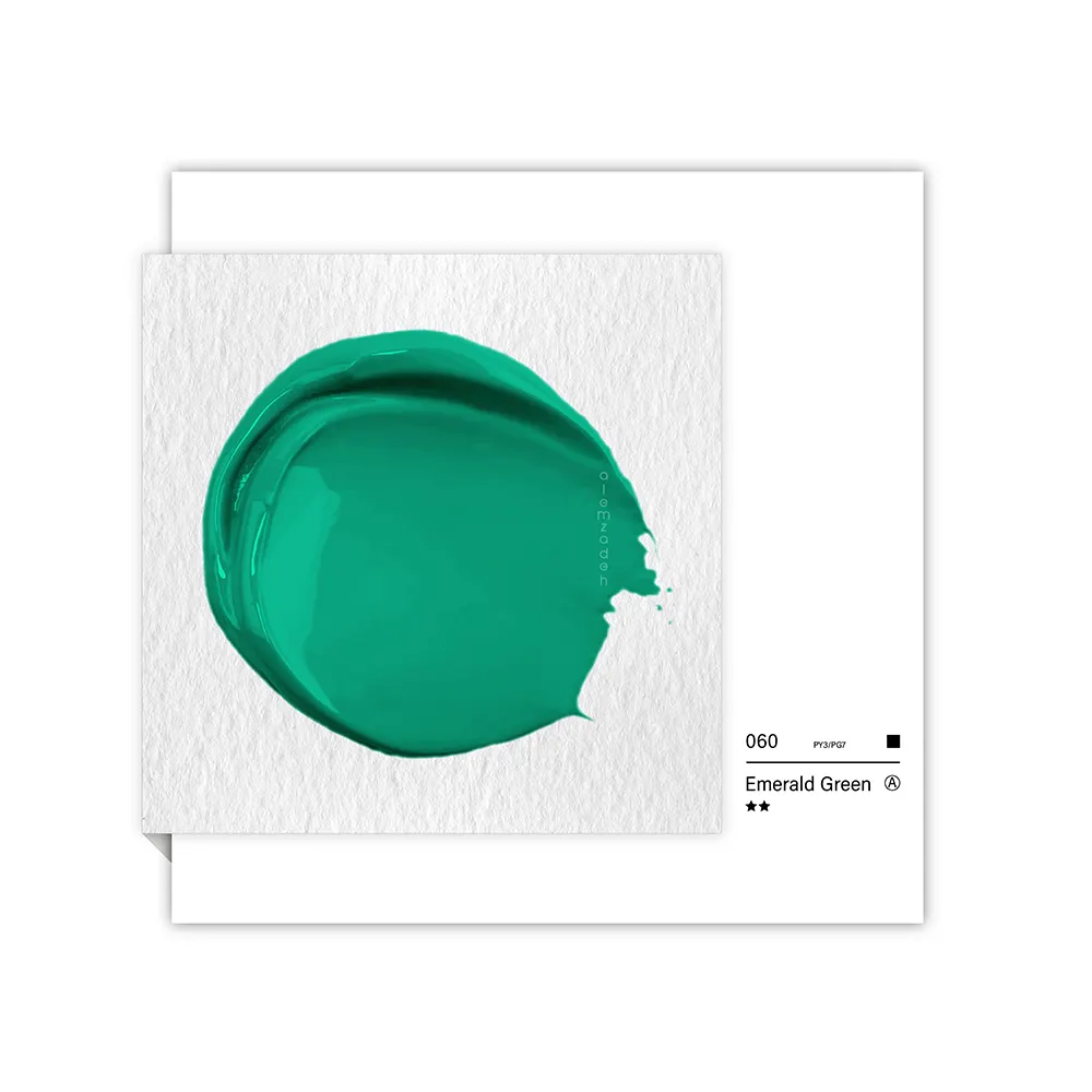 گواش تیوپی 15 میل Emerald Green کد 060 سری A دیزاینر شین هان گواش تیوپی 15 میل Emerald Green کد 060 سری A دیزاینر شین هان