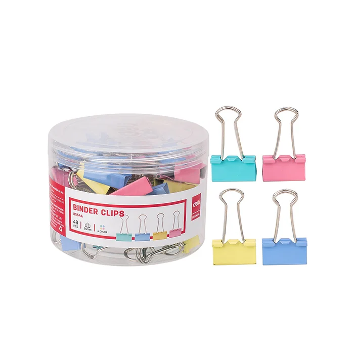 گیره دوبل 25Mm رنگی کد 8554A دلی