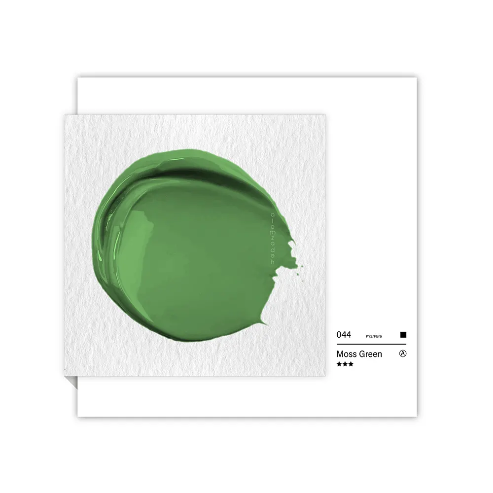 گواش تیوپی 15 میل Moss Green کد 044 سری A شین هان گواش تیوپی 15 میل Moss Green کد 044 سری A شین هان