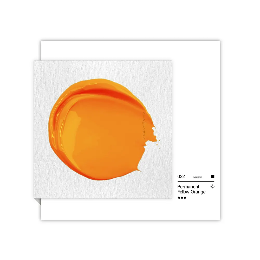 گواش تیوپی 15 میل Permanent Yellow Orange کد 022 سری C شین هان گواش تیوپی 15 میل Permanent Yellow Orange کد 022 سری C شین هان