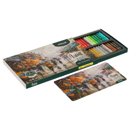 پاستل روغنی 48 عددی جعبه مقوایی 2604 آرتیست آریا پاستل روغنی 48 عددی جعبه مقوایی 2604 آرتیست آریا