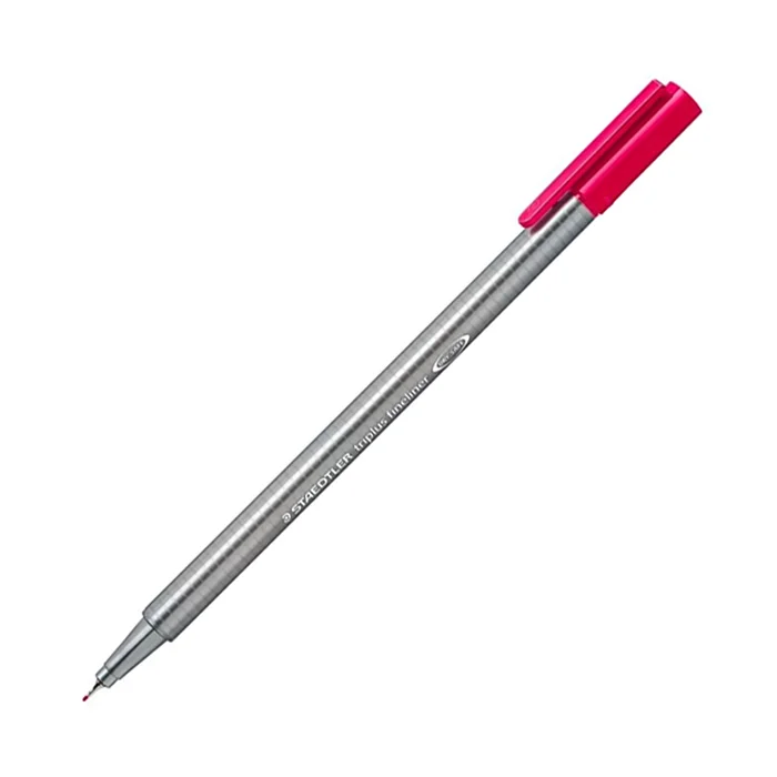 روان نویس نوک نمدی 0.3 Bordeaux Red کد 23 استدلر