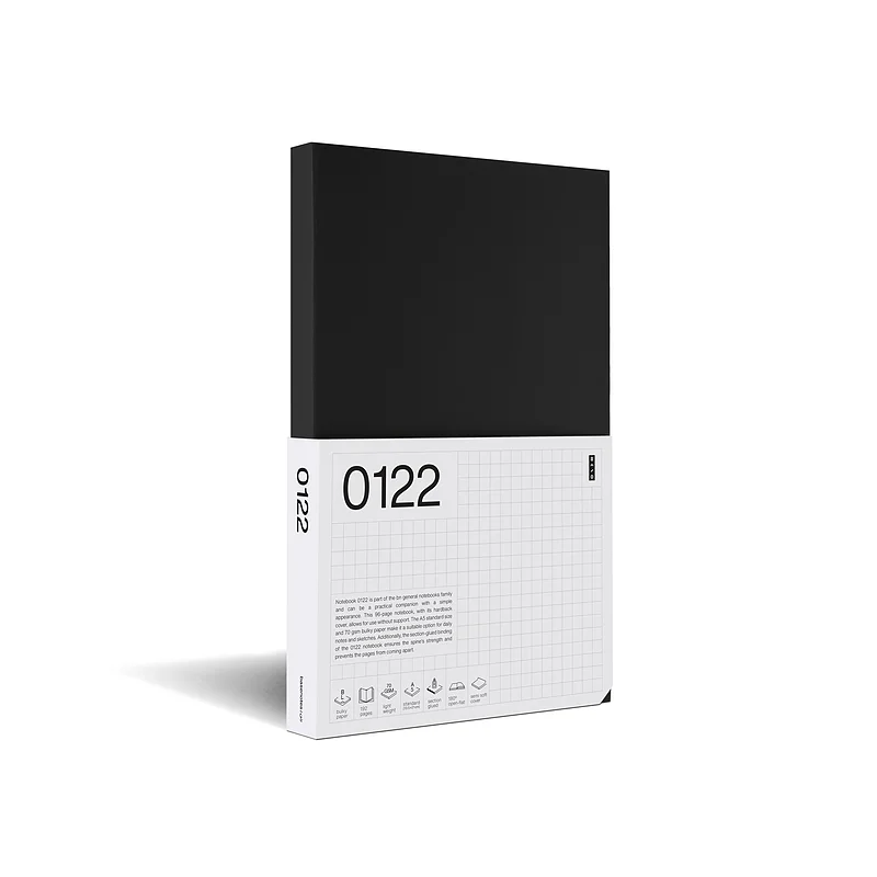 دفتر 0122 کاغذ ساده بدون خط A5 جلد مشکی 96 برگ بن / Basenotes دفتر 0122 کاغذ ساده بدون خط A5 جلد مشکی 96 برگ بن / Basenotes