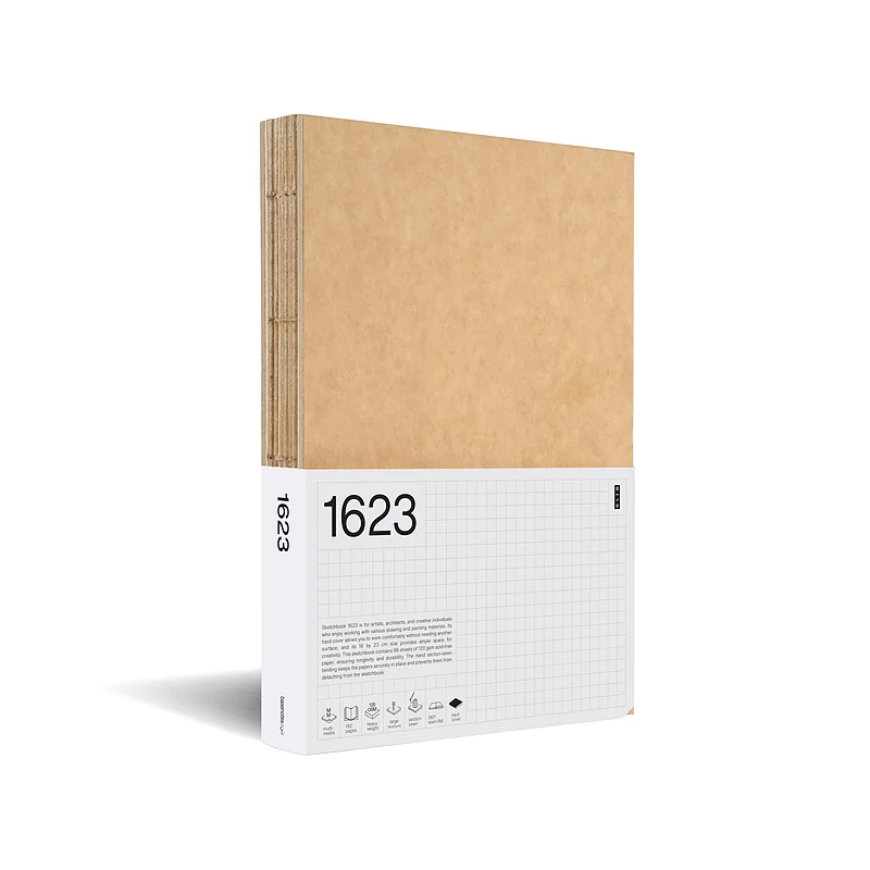 دفتر بدون خط کاغذ کرافت 96 برگ 16*23 جلد کرافت 1623 بن / Basenotes دفتر بدون خط کاغذ کرافت 96 برگ 16*23 جلد کرافت 1623 بن / Basenotes
