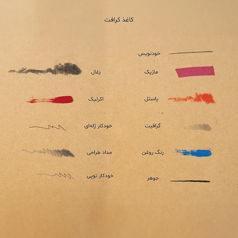 دفتر بدون خط کاغذ کرافت و پوستی دار 48 برگ 16*23 جلد کرافت 1623 بن / Basenotes دفتر بدون خط کاغذ کرافت و پوستی دار 48 برگ 16*23 جلد کرافت 1623 بن / Basenotes