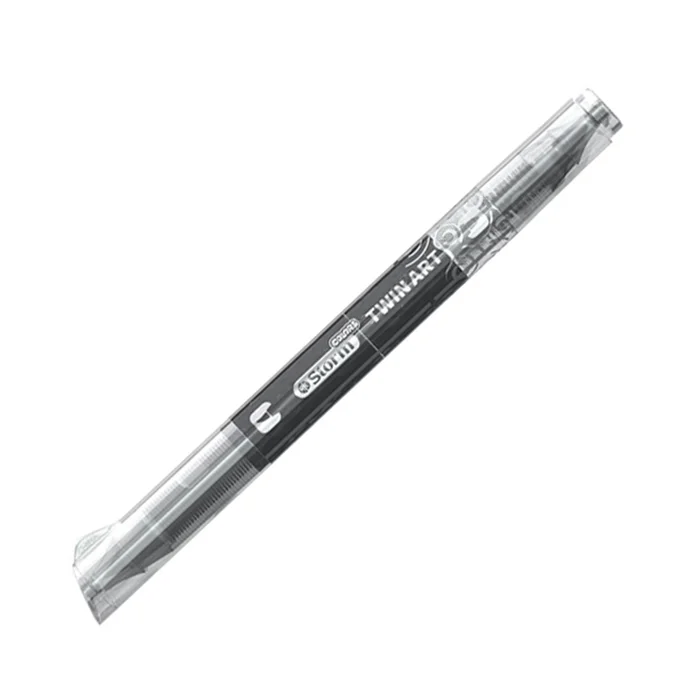 ماژیک اکریلیک 2 سر قلمویی HL-348212 Black استورم