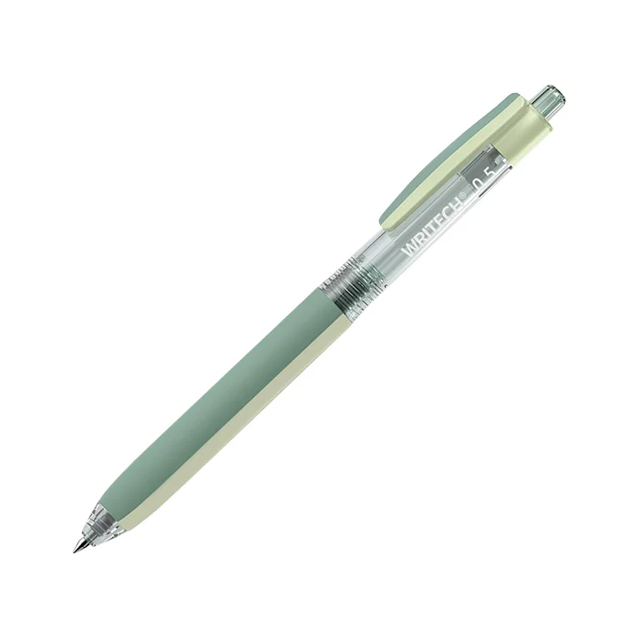 خودکار ژله ای 0.5 فشاری بدنه سبز W-0174 مشکی سری گریپ 2 رنگ رایتک