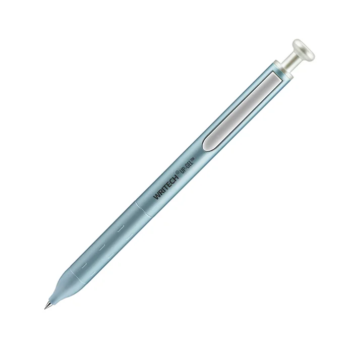 خودکار ژله ای 0.5 فشاری بدنه فلزی آبی W-0156 مشکی سری سایلنت اسپیس آپ رایتک