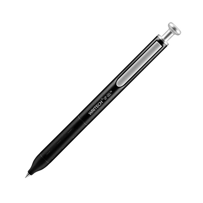 خودکار ژله ای 0.5 فشاری بدنه فلزی مشکی W-0156 مشکی سری سایلنت اسپیس آپ رایتک