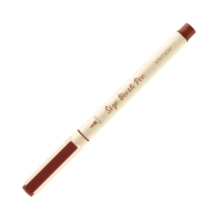 قلم امضا براش Reddish Brown W-827 رایتک
