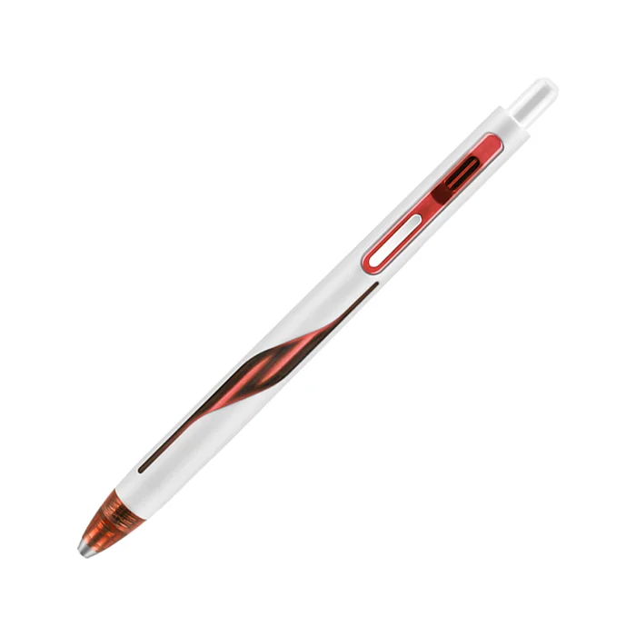 خودکار ژله ای 0.7 فشاری بدنه سفید W-0157 قرمز سری سایلنت اسپیس آپ فلش رایتک