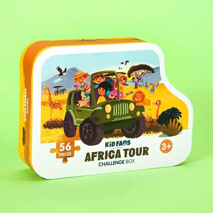 پازل 56 عددی 27*49 سانت سری تور آفریقا KS2438 جعبه چالش کید فنس پازل 56 عددی 27*49 سانت سری تور آفریقا KS2438 جعبه چالش کید فنس