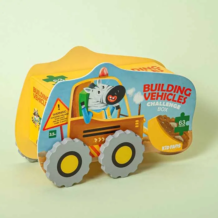 پازل 63 عددی 25*33 سانت سری وسیله نقلیه ساختمانی KS2409 جعبه چالش کید فنس پازل 63 عددی 25*33 سانت سری وسیله نقلیه ساختمانی KS2409 جعبه چالش کید فنس