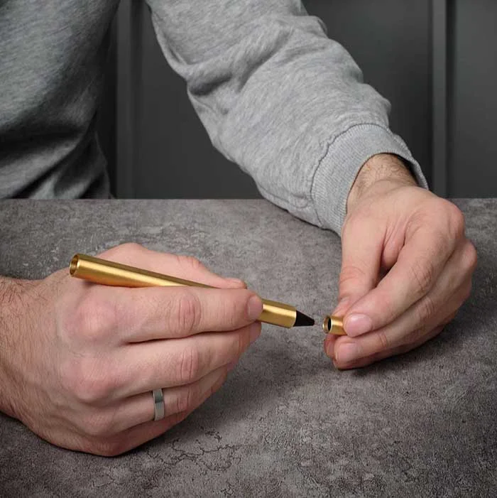 روان نویس فلو Brass Brushed کد 200542 استیل فرم