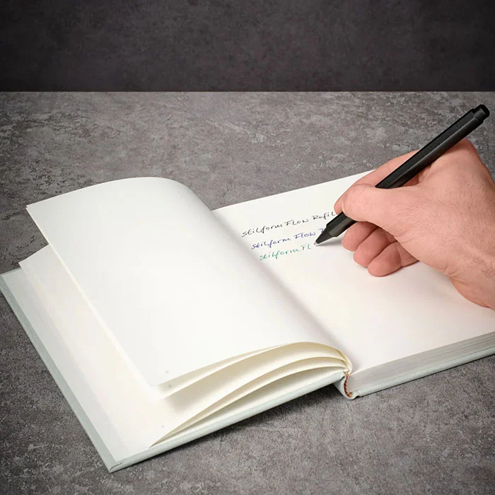 روان نویس تیتانیومی فلو Black DLC کد 200541 استیل فرم