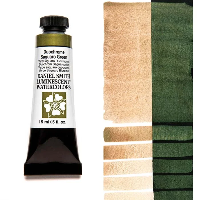 آبرنگ تیوپی 15 میل Duochrome Saguaro Green سری 1 اکسترافاین دنیل اسمیت آبرنگ تیوپی 15 میل Duochrome Saguaro Green سری 1 اکسترافاین دنیل اسمیت