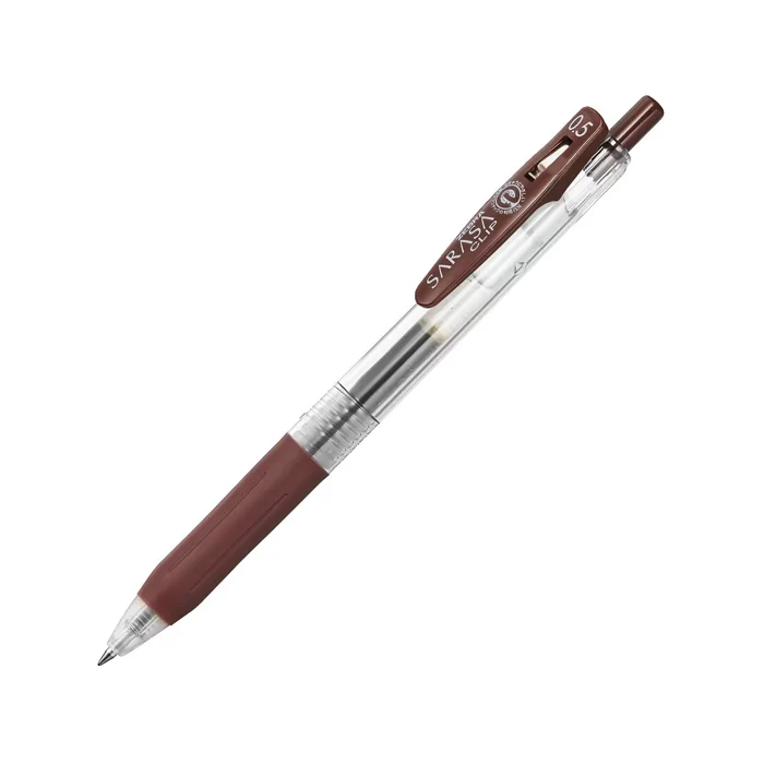 روان نویس 0.5 فشاری Brown کلیپ ساراسا زبرا