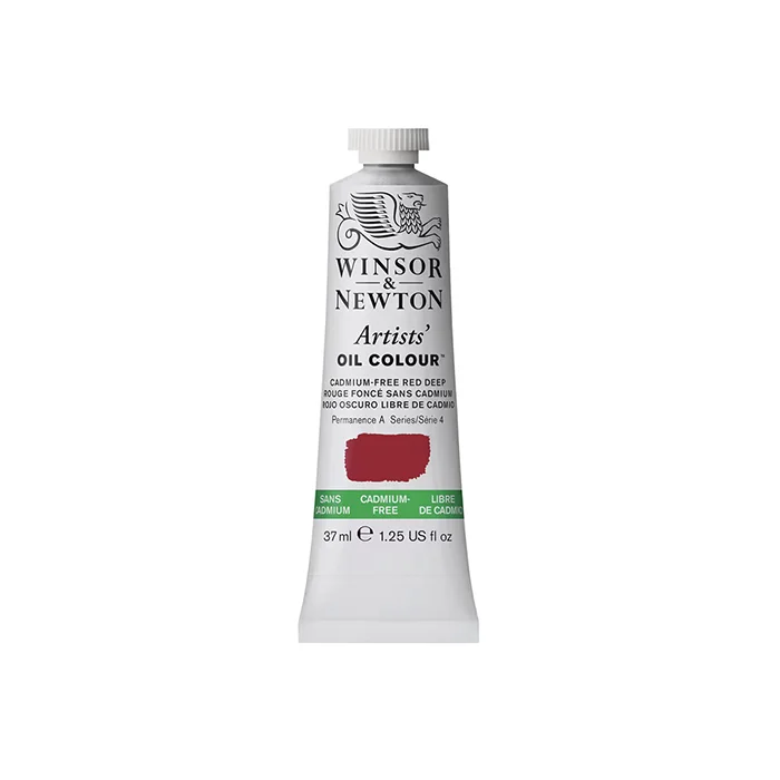 رنگ روغن آرتیست 37 میل Cadmium Free Red Deep کد 895 سری 4 وینزور