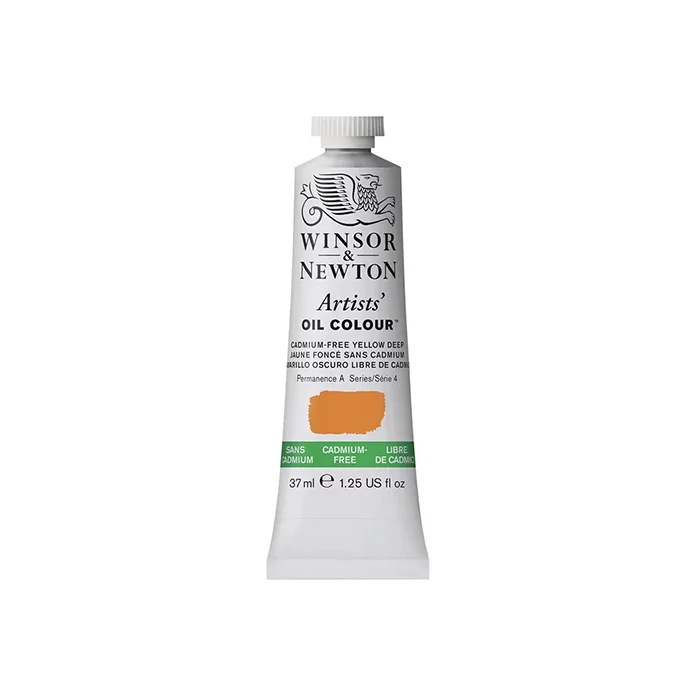 رنگ روغن آرتیست 37 میل Cadmium Free Yellow Deep کد 891 سری 4 وینزور