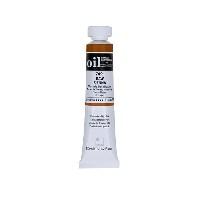 رنگ روغن 50 میل Raw Sienna کد 749 سری B شین هان