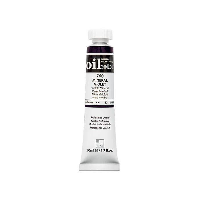 رنگ روغن 50 میل Mineral Violet کد 760 سری A شین هان