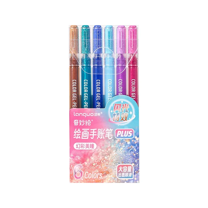 ‏خودکار ژله ای 1.0 اکلیلی تن ترکیبی 6 عددی P600-26 پلاس لانگو