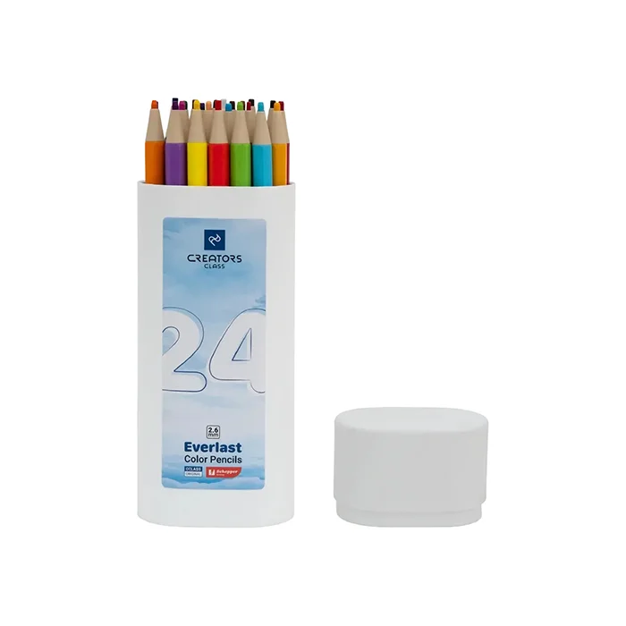 مداد رنگی اتودی 2.6 میل 24 عددی جعبه استوانه ای CP26-24 اورلست سی کلاس