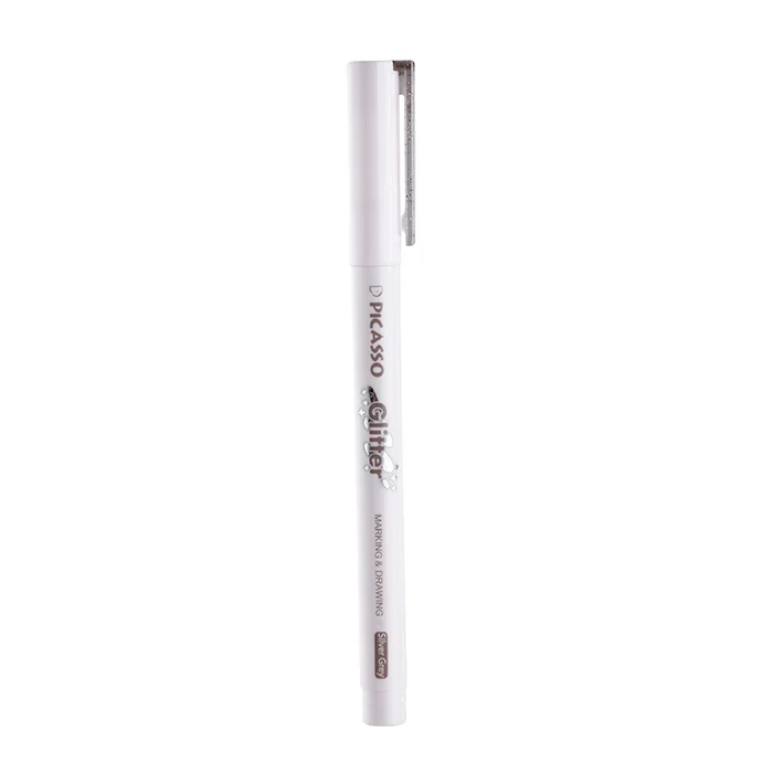 ماژیک علامت زن اکلیلی قلمی Silver Gray HL-190 پیکاسو