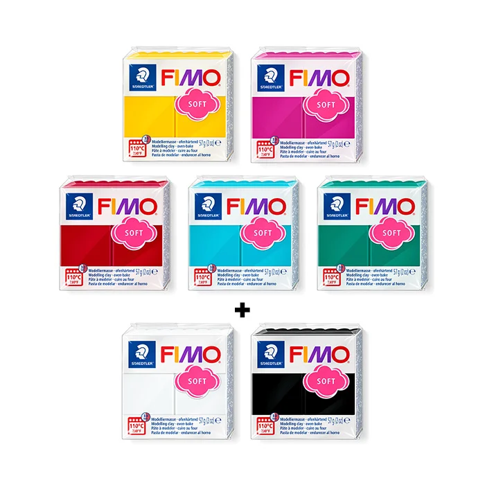 پک 2+5 عددی خمیر حرارتی رنگهای کلاسیک و زنده سری C فیمو استدلر پک 2+5 عددی خمیر حرارتی رنگهای کلاسیک و زنده سری C فیمو استدلر