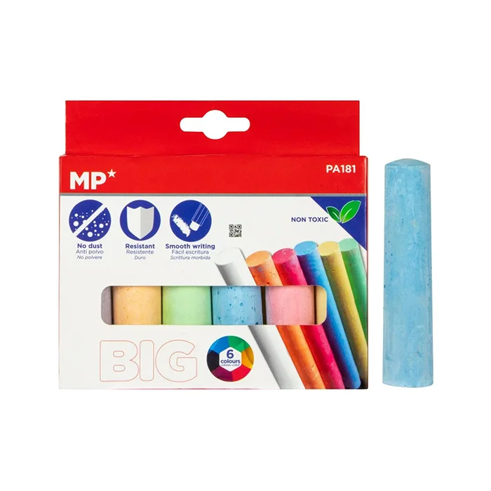گچ رنگی بزرگ 6 عددی PA181 ام پی