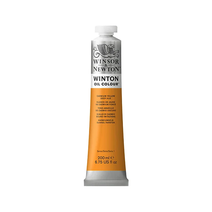 رنگ روغن 200 میل Cadmium Yellow Deep Hue کد 115.46 وینتون وینزور