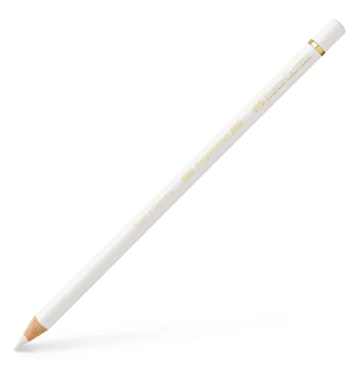 مداد رنگی White کد 101 پلی کروموس فابرکاستل