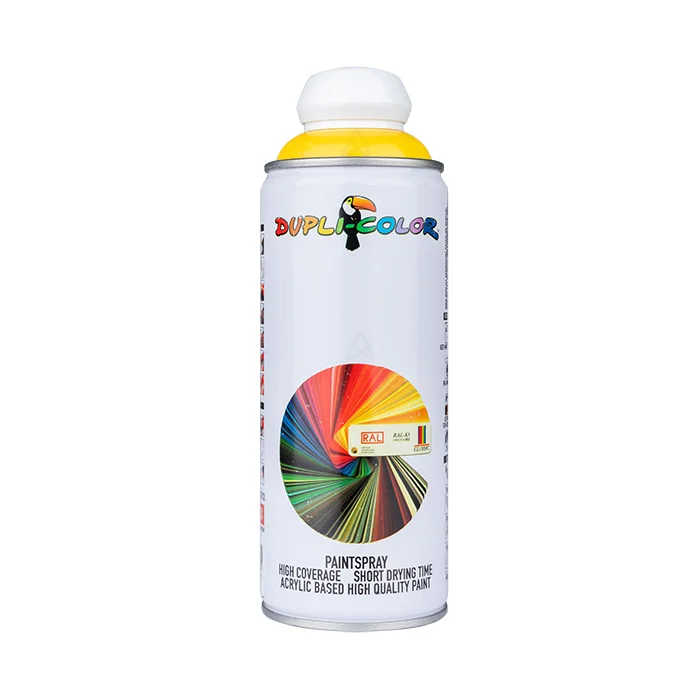 اسپری اکریلیک 400 میل Zink Yellow Ral 1018 دوپلی کالر