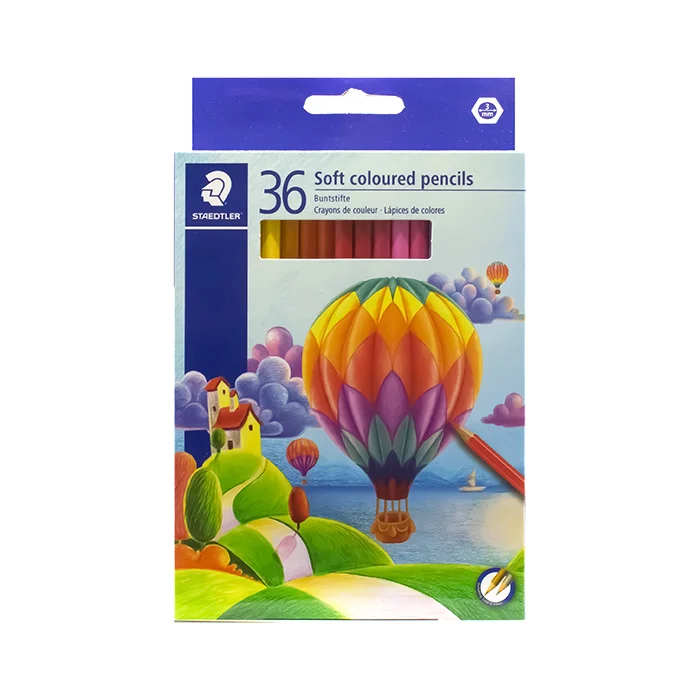 مداد رنگی 36 عددی جعبه مقوایی 143CD36LJ استدلر ایرانی